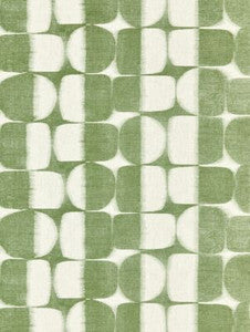 Scalamandre Fabric Rift Linen Print Basil