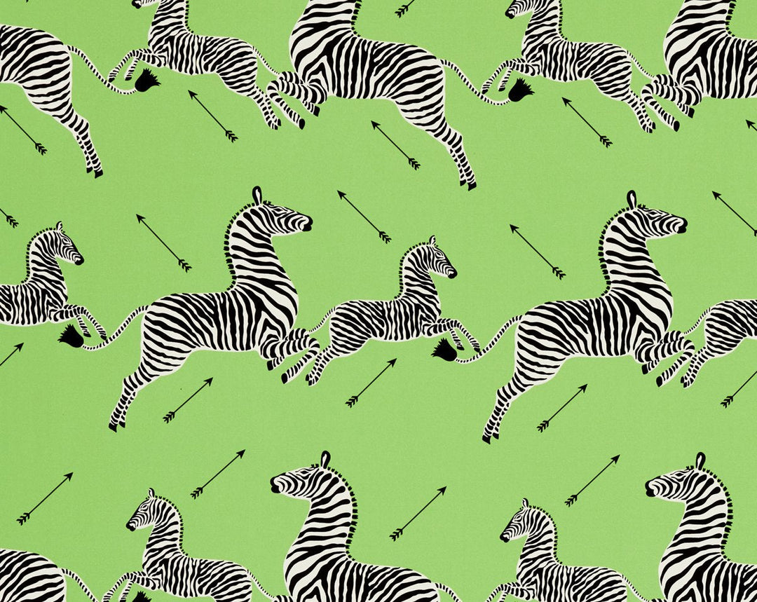 Zebras Petite Lime SC166410004 by Scalamandre Designer Fabric