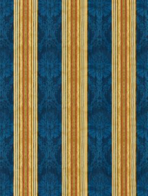 Santa Margarita Multi On Cobalt SC261660004 by Scalamandre Designer Fabric 84% COTTON 16% VISCOSE ITALY MEDIUM DUTY Horizontal: 17" and Vertical: 14" 55 - Swanky Fabrics -