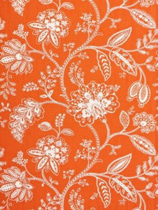 Scalamandre Fabric Kaveri Vine Mandarin
