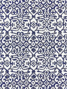Scalamandre Fabric Kediri Indigo