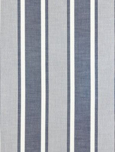 Scalamandre Fabric Wellfleet Stripe Denim