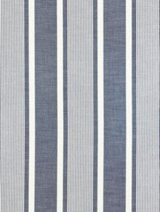 Scalamandre Fabric Wellfleet Stripe Denim