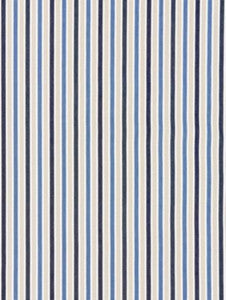 Scalamandre Fabric Leeds Cotton Stripe Indigo