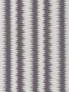Scalamandre Fabric Konya Ikat Stripe Graphite