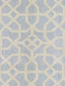 Scalamandre Fabric Linen Lattice Bluestone & Fog