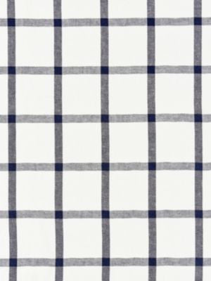 Wilton Linen Check Navy SC271520004 by Scalamandre Designer Fabric CHATHAM STRIPES & PLAIDS 100% LINEN INDIA MEDIUM DUTY Horizontal: 5.25" and Vertical: 4.5" 53 - Swanky Fabrics -