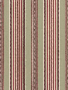 Scalamandre Fabric Cyrus Cotton Stripe Sandalwood