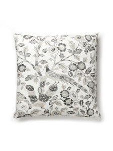 Scalamandre Pillows Anissa Print Pillow 22 X 22 - Truffle