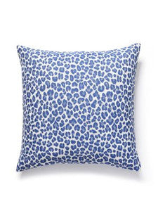 Scalamandre Pillows Backyard Bengal Outdoor Pillow 22 X 22 - Cobalt