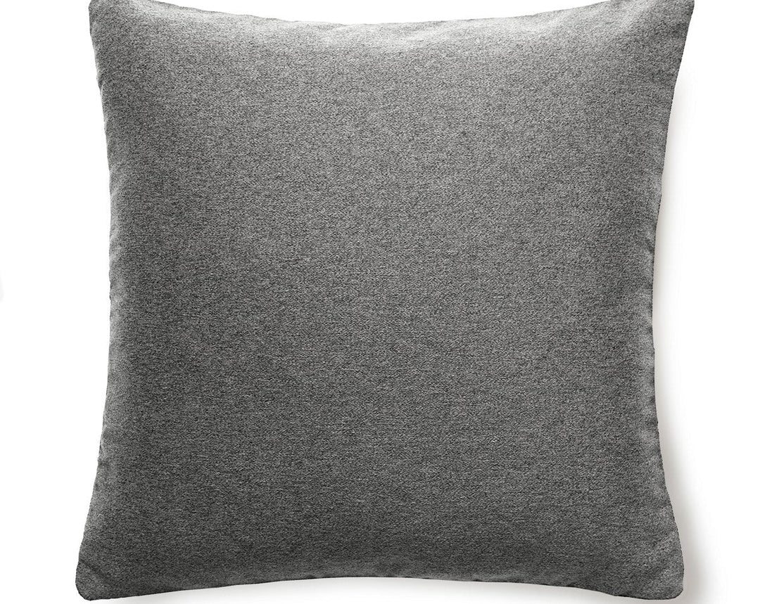 Dapper Flannel Pillow 22 X 22 - Smoke SCDAPPPILL0004 by Scalamandre Designer Pillow