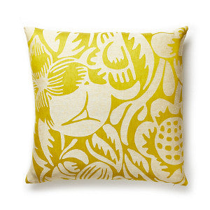 Deco Flower Pillow/Chartreuse by Scalamandre Pillow