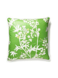 Scalamandre Pillows Jardin De Chine Pillow 22 X 22 - Jade