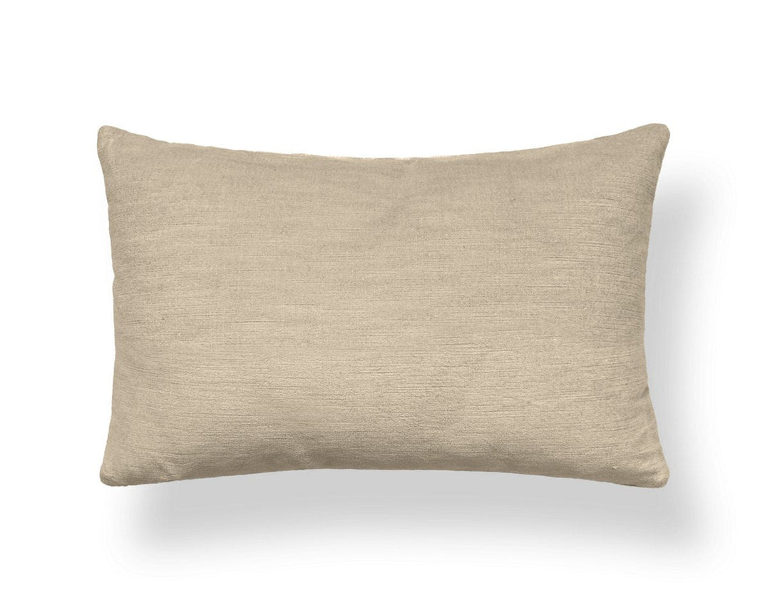 Persia Pillow 14 X 22 - Flax SCLBDK1627M0004 by Scalamandre Designer Pillow