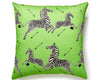 Zebras Petite Pillow 22 X 22 - Lime SCPZEBPILL0004 by Scalamandre Designer Pillow