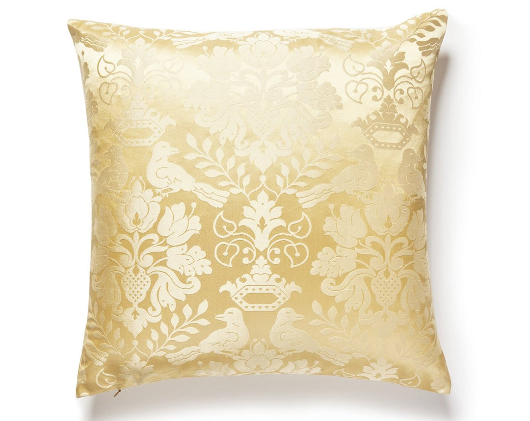 Love Bird Pillow 22 X 22 - Sun SCSDDK10980004 by Scalamandre Designer Pillow