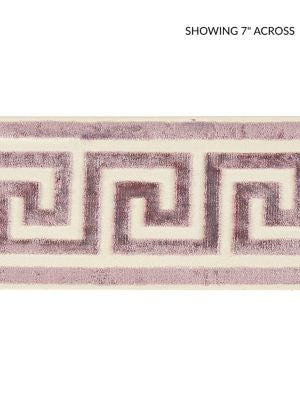 <p>Greek Key Velvet Tape Amethyst SCT32790004 by Scalamandre Trim</p><p><strong>Required Minimum Quantity Purchase: Fabrics by the yard 1 YARD MINIMUM </p><p>Book: ORIANA</p><p>Content: 50% VISCOSE 50% COTTON</p><p>Origin: INDIA</p><p>Performance: LIGHT DUTY</p><p>Repeat: Horizontal: 2.875" and Vertical: </p><p>Width: 4</p>