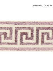 Scalamandre Trim Greek Key Velvet Tape Amethyst