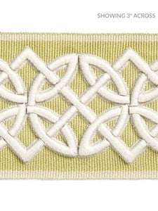 Scalamandre Trim Celtic Embroidered Tape Lettuce