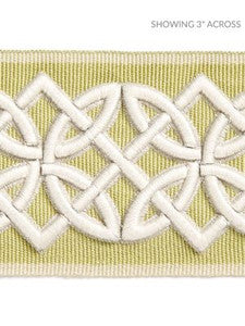 Scalamandre Trim Celtic Embroidered Tape Lettuce