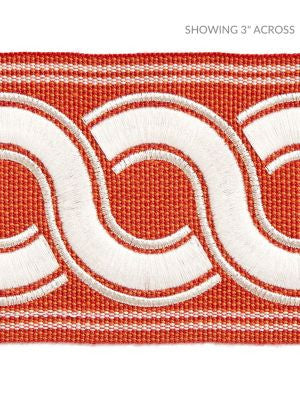 <p>Guilloche Embroidered Tape Coral SCT32830004 by Scalamandre Trim</p><p><strong>Required Minimum Quantity Purchase: Fabrics by the yard 1 YARD MINIMUM </p><p>Book: HAMPTONS TRIMMINGS</p><p>Content: 37% ACRYLIC 32% POLYESTER 31% VISCOSE</p><p>Origin: CHINA</p><p>Performance: LIGHT DUTY</p><p>Repeat: Horizontal: and Vertical: </p><p>Width: 2.88</p>