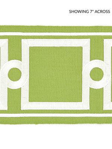 Scalamandre Trim Square Link Embroidered Tape Pear
