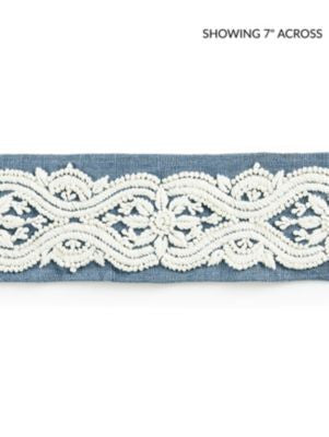 <p>Linnea Embroidered Tape Copenhagen Blue SCT32980004 by Scalamandre Trim</p><p><strong>Required Minimum Quantity Purchase: Fabrics by the yard 1 YARD MINIMUM </p><p>Book: NORDEN</p><p>Content: 65% SPUN POLYESTER 35% LINEN</p><p>Origin: INDIA</p><p>Performance: LIGHT DUTY</p><p>Repeat: Horizontal: 4.5" and Vertical: </p><p>Width: 2.75</p>