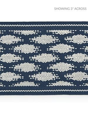 <p>Patara Ikat Tape Indigo SCT33070004 by Scalamandre Trim</p><p><strong>Required Minimum Quantity Purchase: Fabrics by the yard 1 YARD MINIMUM </p><p>Book: ISOLA INDOOR / OUTDOOR</p><p>Content: 100% POLYOLEFIN</p><p>Origin: UNITED KINGDOM</p><p>Performance: HEAVY DUTY</p><p>Repeat: Horizontal: 1.5" and Vertical: </p><p>Width: 2.5</p>
