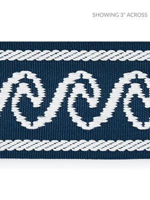<p>Wave Tape Indigo SCT33130004 by Scalamandre Trim</p><p><strong>Required Minimum Quantity Purchase: Fabrics by the yard 1 YARD MINIMUM </p><p>Book: ISOLA INDOOR / OUTDOOR</p><p>Content: 100% POLYOLEFIN</p><p>Origin: UNITED KINGDOM</p><p>Performance: HEAVY DUTY</p><p>Repeat: Horizontal: 1.125" and Vertical: </p><p>Width: 2.38</p>