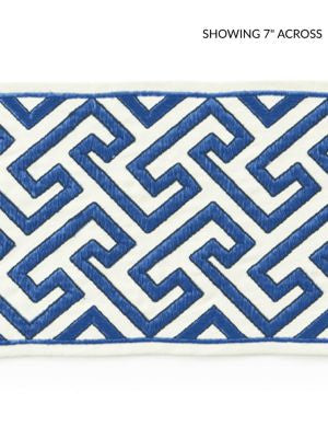 <p>Labyrinth Embroidered Tape Porcelain SCT33190004 by Scalamandre Trim</p><p><strong>Required Minimum Quantity Purchase: Fabrics by the yard 1 YARD MINIMUM </p><p>Book: CHINOIS CHIC</p><p>Content: 55% COTTON 45% SPUN POLYESTER</p><p>Origin: INDIA</p><p>Performance: LIGHT DUTY</p><p>Repeat: Horizontal: 2.75" and Vertical: </p><p>Width: 5.75</p>