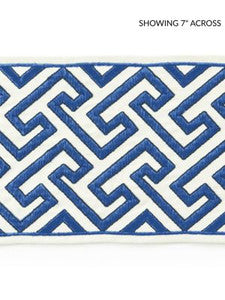 Scalamandre Trim Labyrinth Embroidered Tape Porcelain