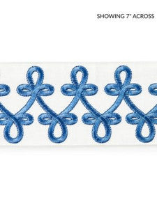 Scalamandre Trim Empress Embroidered Tape Porcelain