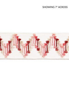 Sayuri Embroidered Tape Azalea SCT33240004 by Scalamandre Designer Trim