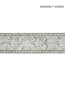 Tulsi Block Print Tape Truffle SCT33280004 by Scalamandre Designer Trim