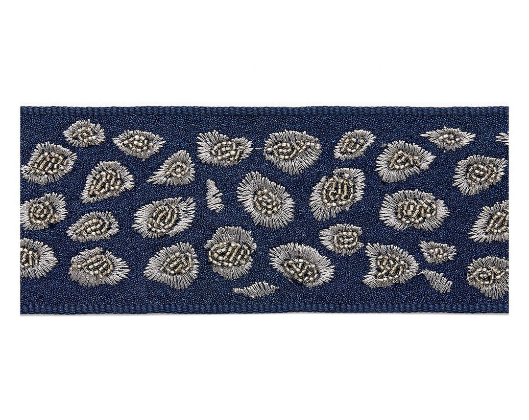 Catwalk Embellished Tape Midnight SCT33330004 by Scalamandre Designer Trim
