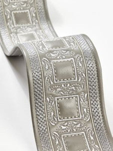 Archduke Embroidered Tape Slate SCT33390004 by Scalamandre Trim