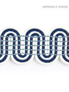 Scalamandre Trim Serpentine Braid Indigo