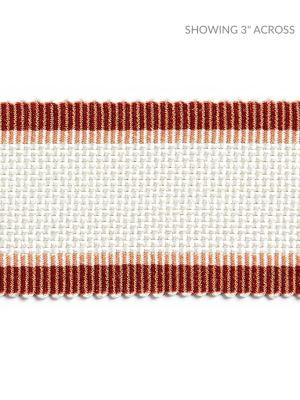 Odeon Shimmer Braid Cardinal SCV12490004 by Scalamandre Designer Trim NOVANTA PASSEMENTERIE 96% RAYON 4% POLYESTER INDIA LIGHT DUTY Horizontal: 0" and Vertical: 0" 2 - Swanky Fabrics -