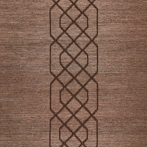 Adelaide Beaded Sisal/Chocolate Sc 0004Wp88385 by Scalamandre
 Wallpaper INDIA Horizontal: 7" and Vertical: 36" 36" - Fabric Carolina -