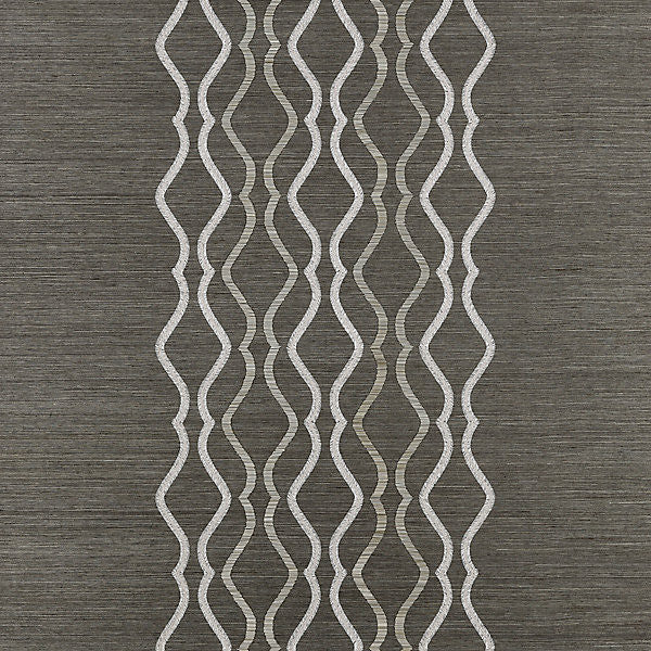 Valentina Embellished Sisal/Sterling Sc 0004Wp88447 by Scalamandre
 Wallpaper INDIA Horizontal: 15.5" and Vertical: 36" 36" - Fabric Carolina -