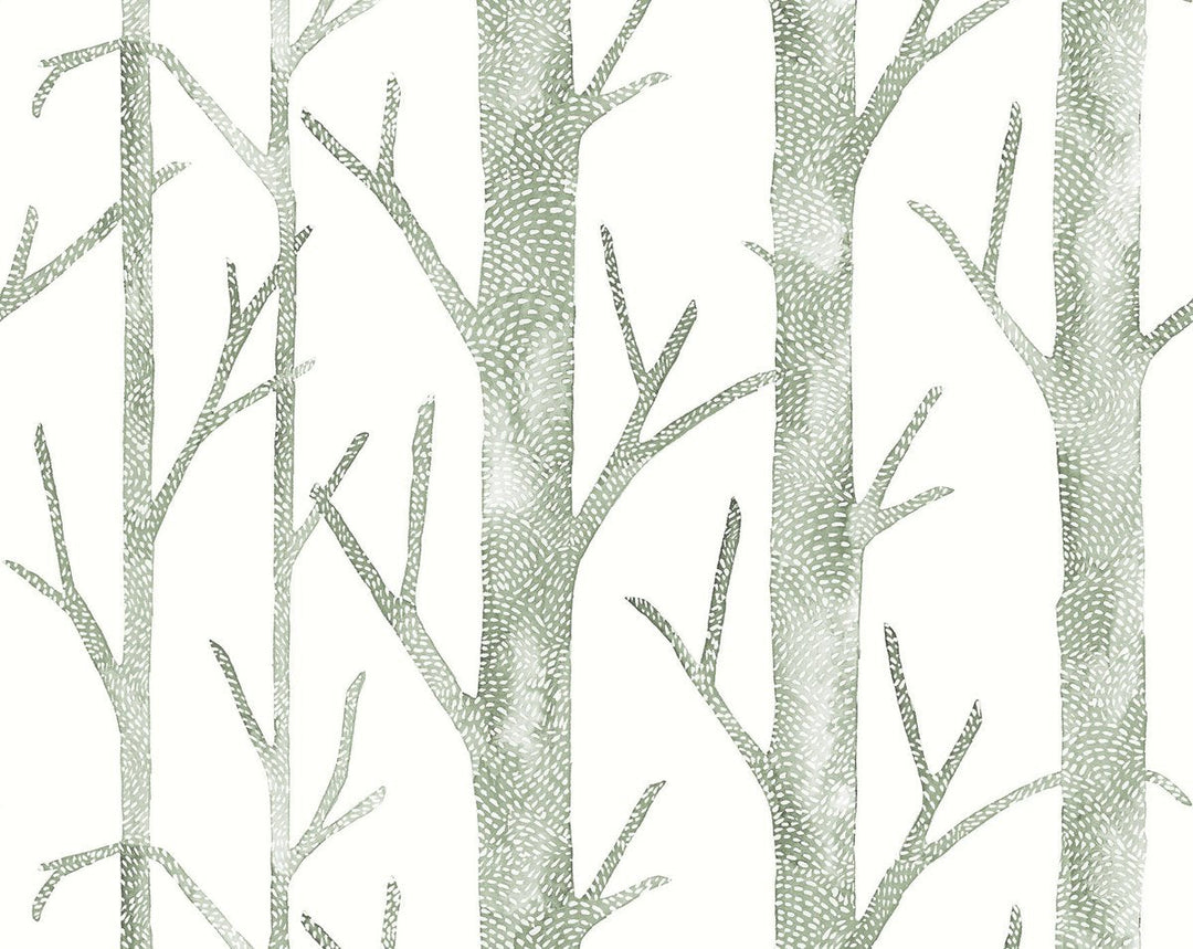 Everett | Vinyl Ii Evergreen SCWP88448VD0004 by Scalamandre Designer Wallpaper