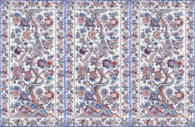 Metropolitan Palampore | Mural Red Multi SCWP885670004 by Scalamandre Wallpaper THE METROPOLITAN MUSEUM OF ART U.S.A. Horizontal: 168" and Vertical: 54" 54 - Fabric Carolina -