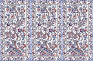 Metropolitan Palampore | Mural Red Multi SCWP885670004 by Scalamandre Wallpaper