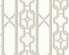 Joanna Fret Taupe SCWP88582D0004 by Scalamandre Designer Wallpaper