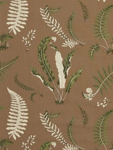 Scalamandre Fabric Elsie De Wolfe Outdoor Greens On Brown