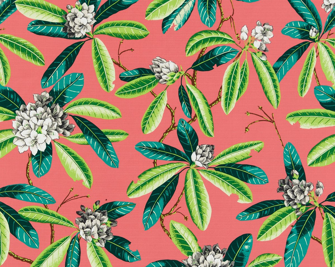 Rhododendron | Outdoor Flamingo SC16454M0005 by Scalamandre Designer Fabric