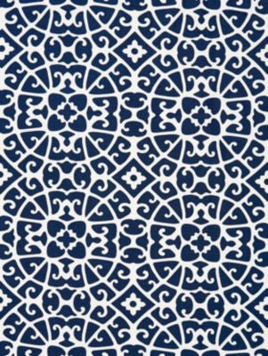 Anshun Lattice Indigo SC165590005 by Scalamandre Designer Fabric FALL 2015, ORIANA 52% LINEN, 48% COTTON UNITED KINGDOM LIGHT DUTY Horizontal: 13" and Vertical: 13.5" 55 - Swanky Fabrics -