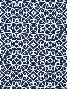 Scalamandre Fabric Anshun Lattice Indigo