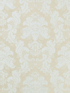 Scalamandre Fabric Damasco Sienese Mist Grey On Blue Strie