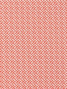 Scalamandre Fabric Mandarin Weave Coral